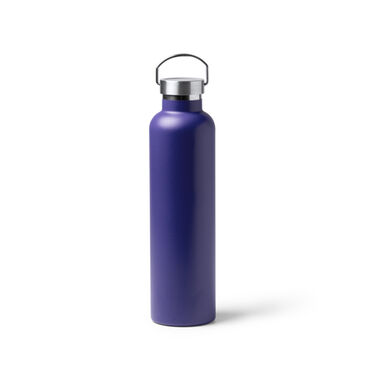 Термопляшка з нержавіючої сталі з матовою обробкою, колір синій - BI1357S105- Фото №1