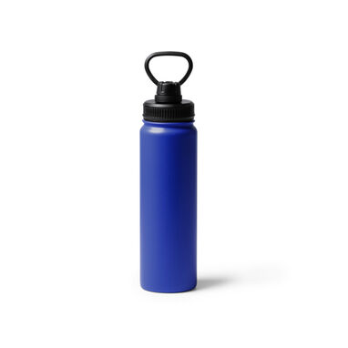 Спортивна пляшка з подвійними стінками з нержавіючої сталі, колір синій - BI1360S105- Фото №1