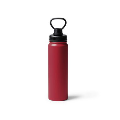 Спортивна пляшка з подвійними стінками з нержавіючої сталі, колір червоний - BI1360S160- Фото №1