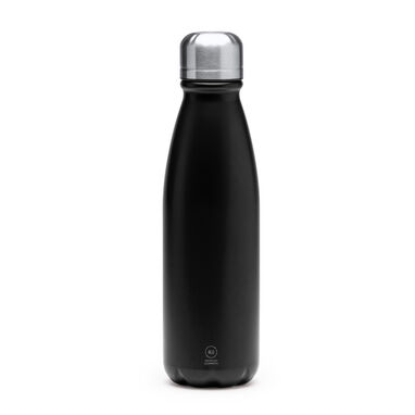 Бутылка из переработанного алюминия идеально подходит для ежедневного использования, цвет черный - BI4213S102- Фото №1