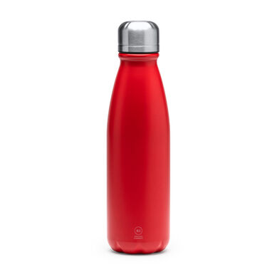 Бутылка из переработанного алюминия идеально подходит для ежедневного использования, цвет красный - BI4213S160- Фото №1