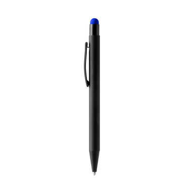Ручка с резиновым покрытием для лазерной маркировки, цвет синий - BL1063TA05- Фото №1
