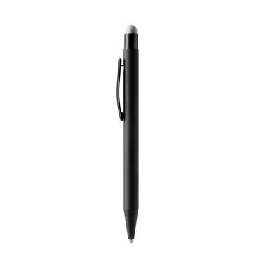Ручка с резиновым покрытием для лазерной маркировки, цвет серебряный - BL1063TA251- Фото №1