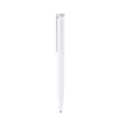 Ручка с корпусом из переработанного АБС-пластика, цвет белый - BL1064TA01- Фото №1