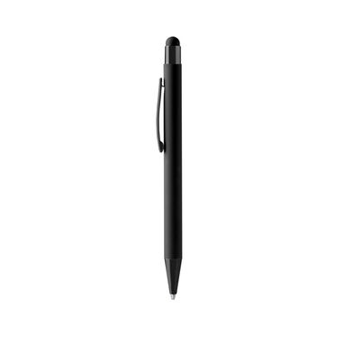 Шариковая ручка с мягким на ощупь металлическим корпусом, цвет черный - BL1333TA02- Фото №1
