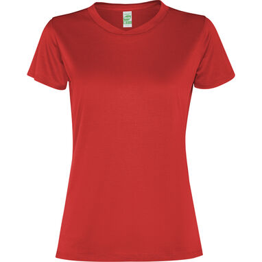 Женская футболка с короткими рукавами, цвет красный - CA03050160- Фото №1