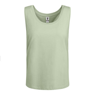 Жіноча футболка з широкими бретелями, колір зелений - CA653601264- Фото №1