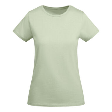 Жіноча футболка з коротким рукавом з органічної бавовни, сертифікованої OCS, колір зелений - CA669901264- Фото №1