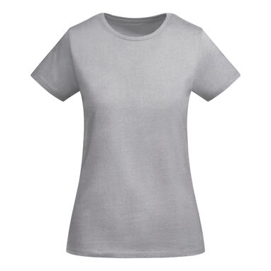Жіноча футболка з коротким рукавом з органічної бавовни, сертифікованої OCS, колір сірий - CA66990158- Фото №1