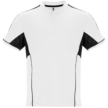 Спортивний костюм унісекс з поєднанням трьох тканин, колір білий, чорний - CJ0346010102- Фото №1