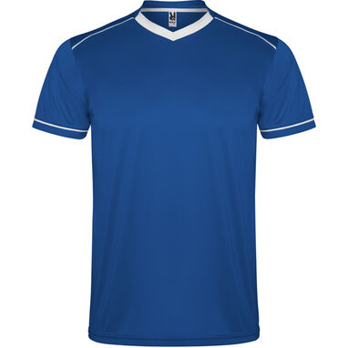 Спортивний костюм із футболки та шортів, колір яскраво-синій, білий - CJ0457010501- Фото №1