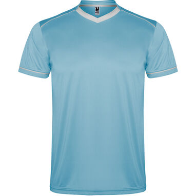 Спортивный костюм с футболкой и шортами, цвет небесно-голубой, небесно-голубой - CJ0457011010- Фото №1