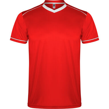 Спортивний костюм із футболки та шортів, колір червоний, темно-синій - CJ0457016055- Фото №1