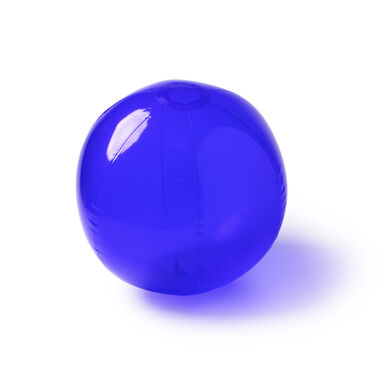 Полупрозрачный пляжный мяч из ПВХ, цвет синий - FB1259S105- Фото №1