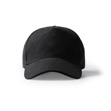 5-панельна кепка з бавовни, колір чорний - GO1470S102- Фото №1