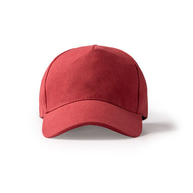 5-панельна кепка з бавовни, колір червоний - GO1470S160- Фото №1