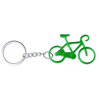 Алюминиевый брелок в форме велосипеда, цвет зеленый - KO1380S1226- Фото №1