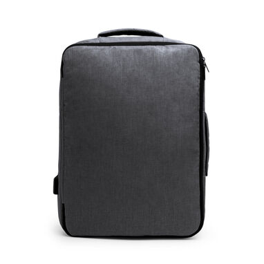 Рюкзак для документов из переработанного полиэстера, цвет черный - MO1155S102- Фото №1