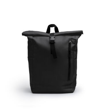 Рюкзак з поліестеру RPET, колір чорний - MO1254S102- Фото №1