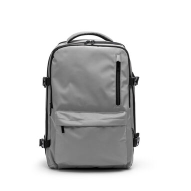 Водонепроницаемый рюкзак из полиэстера RPET, цвет серый - MO1347S147- Фото №1