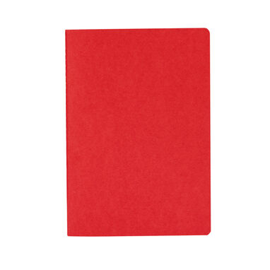 Блокнот А5 из переработанной бумаги, цвет красный - NB8053S160- Фото №1