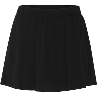Легкая и эластичная юбка для женщин из переработанного полиэстера, цвет черный - PA03070102- Фото №1
