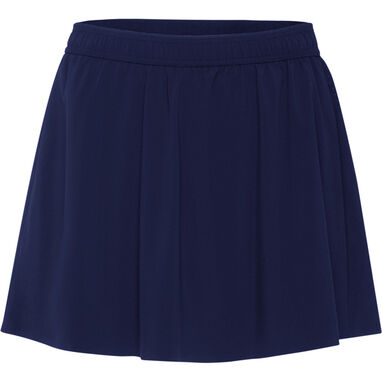 Легкая и эластичная юбка для женщин из переработанного полиэстера, цвет синий - PA03070155- Фото №1
