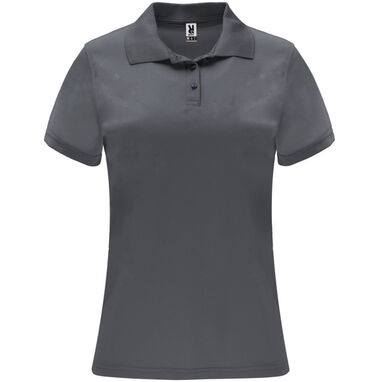 Женская футболка поло с короткими рукавами, цвет свинцовый - PO04100323- Фото №1