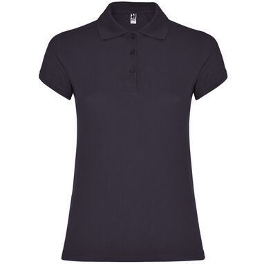 Женская футболка поло с короткими рукавами, цвет сиреневый - PO663401121- Фото №1