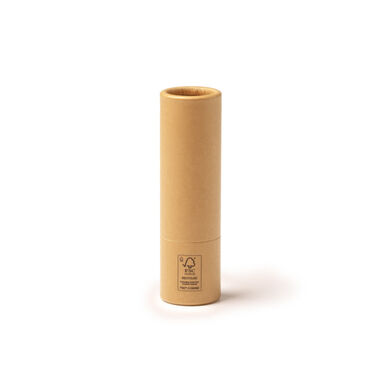 Бальзам для губ в упаковці з переробленого картону, колір бежевий - SB1486S129- Фото №1