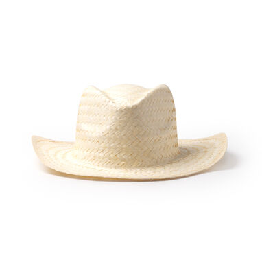 Шляпа из натуральной соломы простого дизайна с удобной внутренней лентой, цвет бежевый - SR1269S129- Фото №1