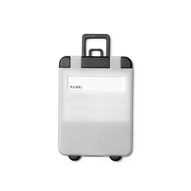 Бирка для чемодана в виде тележки, цвет белый - TA8204S101- Фото №1