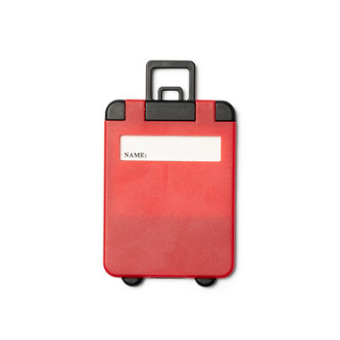 Бирка для валізи у формі візка, колір червоний - TA8204S160- Фото №1