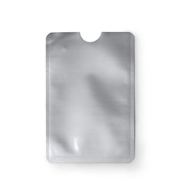 Чехол RFID для карты с алюминиевой отделкой, цвет серебряный - TT1374S1251- Фото №1