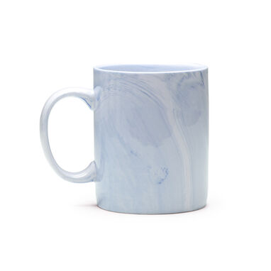 Керамічна чашка з ефектом мармуру, колір синій - TZ1132S105- Фото №1