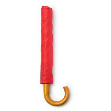 Зонтик, изготовленный из RPET (переработанного полиэстера), цвет красный - UM1163S160- Фото №1