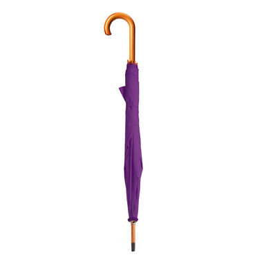 Парасолька з ручкою, стержнем та наконечниками з дерева, колір ліловий - UM5607S163- Фото №1