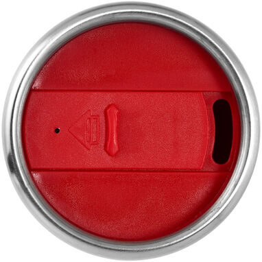 Изолированный стакан из переработанной нержавеющей стали, сертифицированный RCS, цвет красный - 10076321- Фото №3