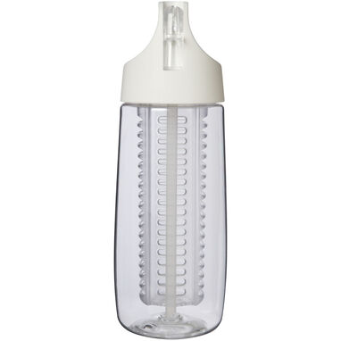 Спортивная бутылка HydroFruit из переработанного пластика объемом 700 мл с откидной крышкой и заварочным устройством, цвет прозрачный - 10078401- Фото №2