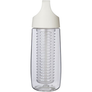 Спортивная бутылка HydroFruit из переработанного пластика объемом 700 мл с откидной крышкой и заварочным устройством, цвет прозрачный - 10078401- Фото №3