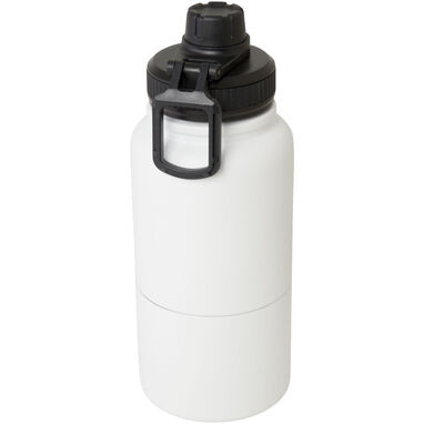 Спортивная бутылка Dupeca с изоляцией из нержавеющей стали, сертифицированная RCS по стандарту RCS, емкостью 840 мл, цвет белый - 10078701- Фото №1