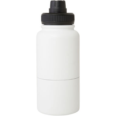 Спортивная бутылка Dupeca с изоляцией из нержавеющей стали, сертифицированная RCS по стандарту RCS, емкостью 840 мл, цвет белый - 10078701- Фото №2