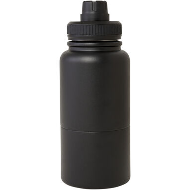 Спортивная бутылка Dupeca с изоляцией из нержавеющей стали, сертифицированная RCS по стандарту RCS, емкостью 840 мл, цвет черный - 10078790- Фото №2