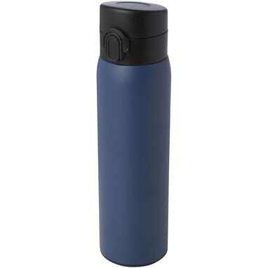 Ізольована пляшка із переробленої нержавіючої сталі 450 мл, колір синій - 10078851- Фото №1