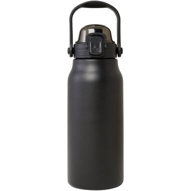 Бутылка Giganto емкостью 1600 мл из переработанной меди и нержавеющей стали, сертифицированная RCS, с вакуумной изоляцией, цвет черный - 10078990- Фото №2