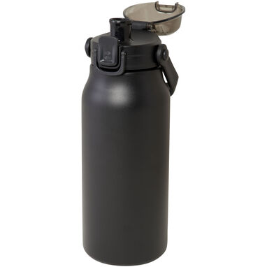 Бутылка Giganto емкостью 1600 мл из переработанной меди и нержавеющей стали, сертифицированная RCS, с вакуумной изоляцией, цвет черный - 10078990- Фото №4