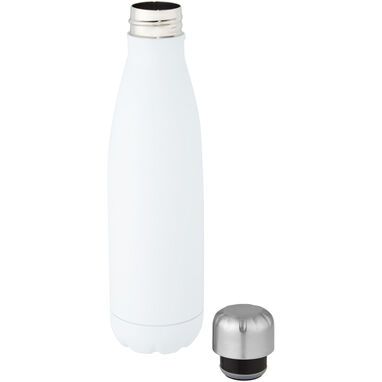 Бутылка Cove емкостью 500 мл из переработанной нержавеющей стали, сертифицированная RCS, с вакуумной изоляцией, цвет белый - 10079001- Фото №3
