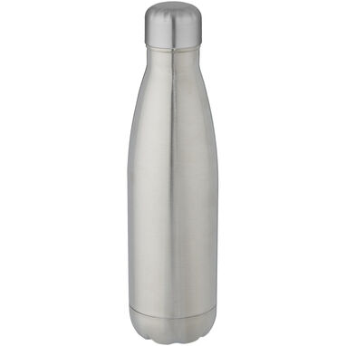 Бутылка Cove емкостью 500 мл из переработанной нержавеющей стали, сертифицированная RCS, с вакуумной изоляцией, цвет серебряный - 10079081- Фото №1