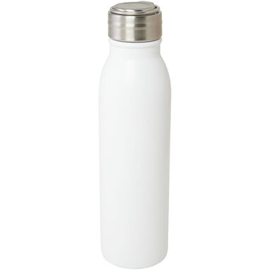 Бутылка для воды Harper объемом 700 мл из нержавеющей стали, сертифицированная RCS, с металлической петлей, цвет белый - 10079201- Фото №1