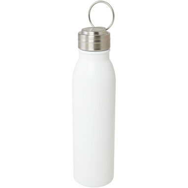 Бутылка для воды Harper объемом 700 мл из нержавеющей стали, сертифицированная RCS, с металлической петлей, цвет белый - 10079201- Фото №4
